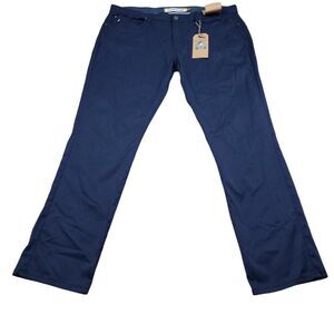 Tailor Vintage New Canaan Slim Fit Comfort Stretch Waist Pants Navy Blue 40x32
